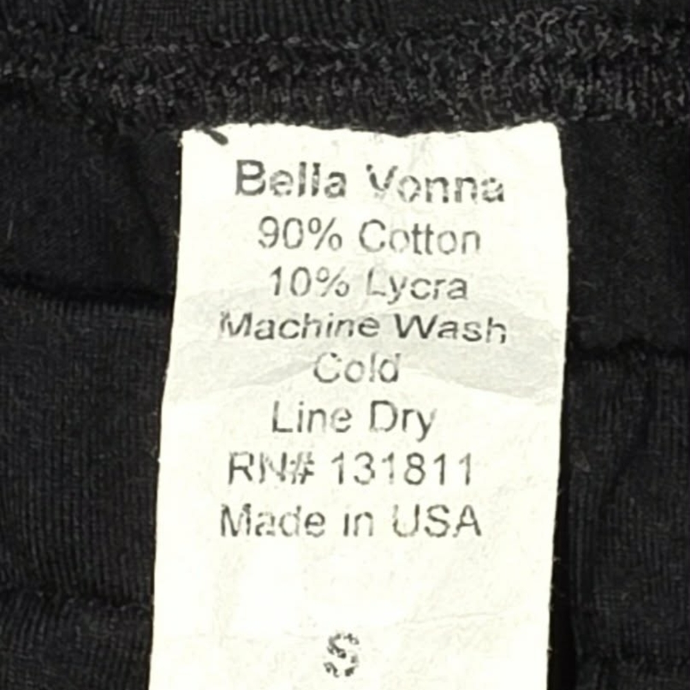 Black Ruffle Hem Pants - Picture 2 of 2